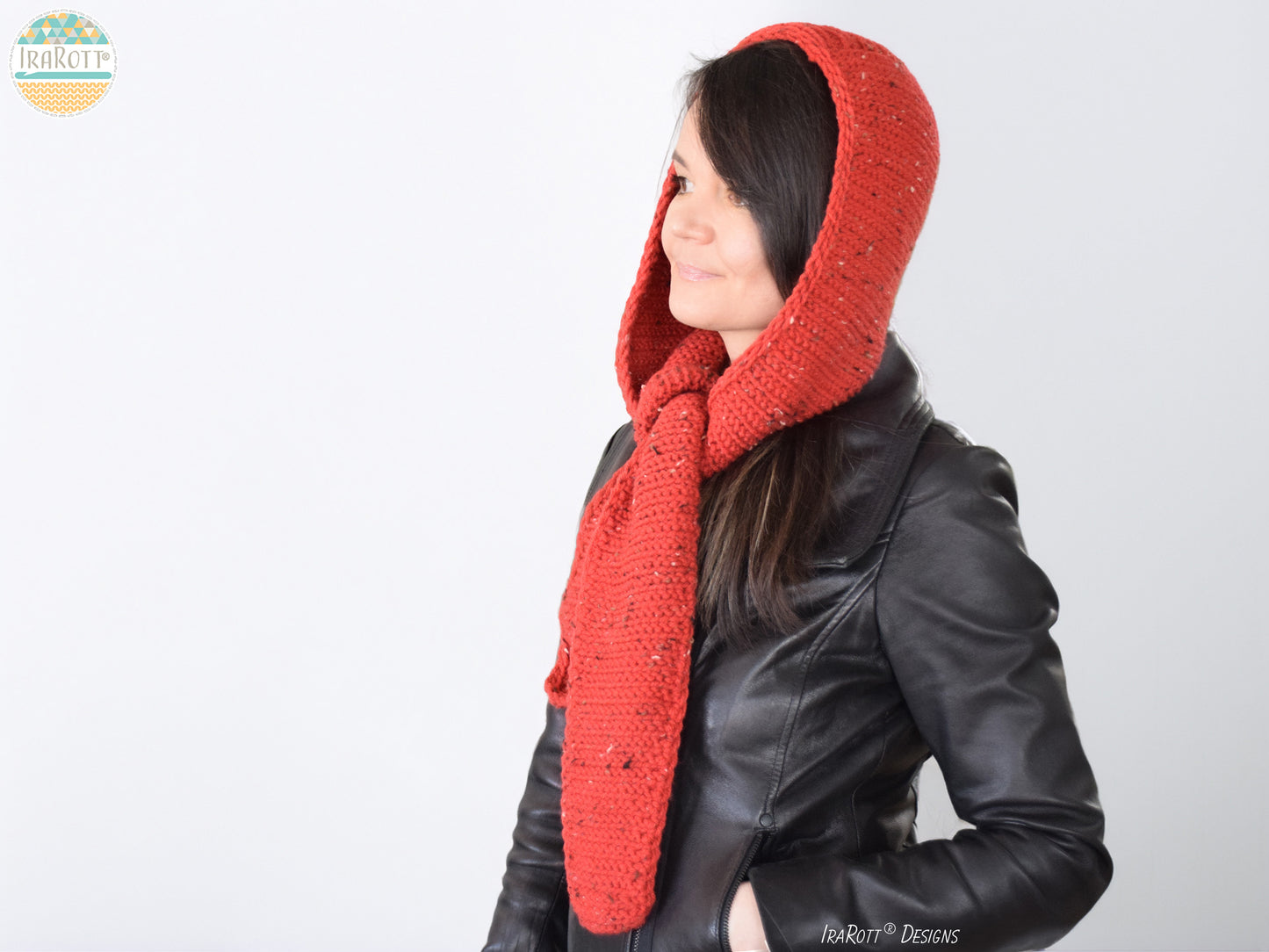 Garterline Hooded Scarf Crochet Pattern