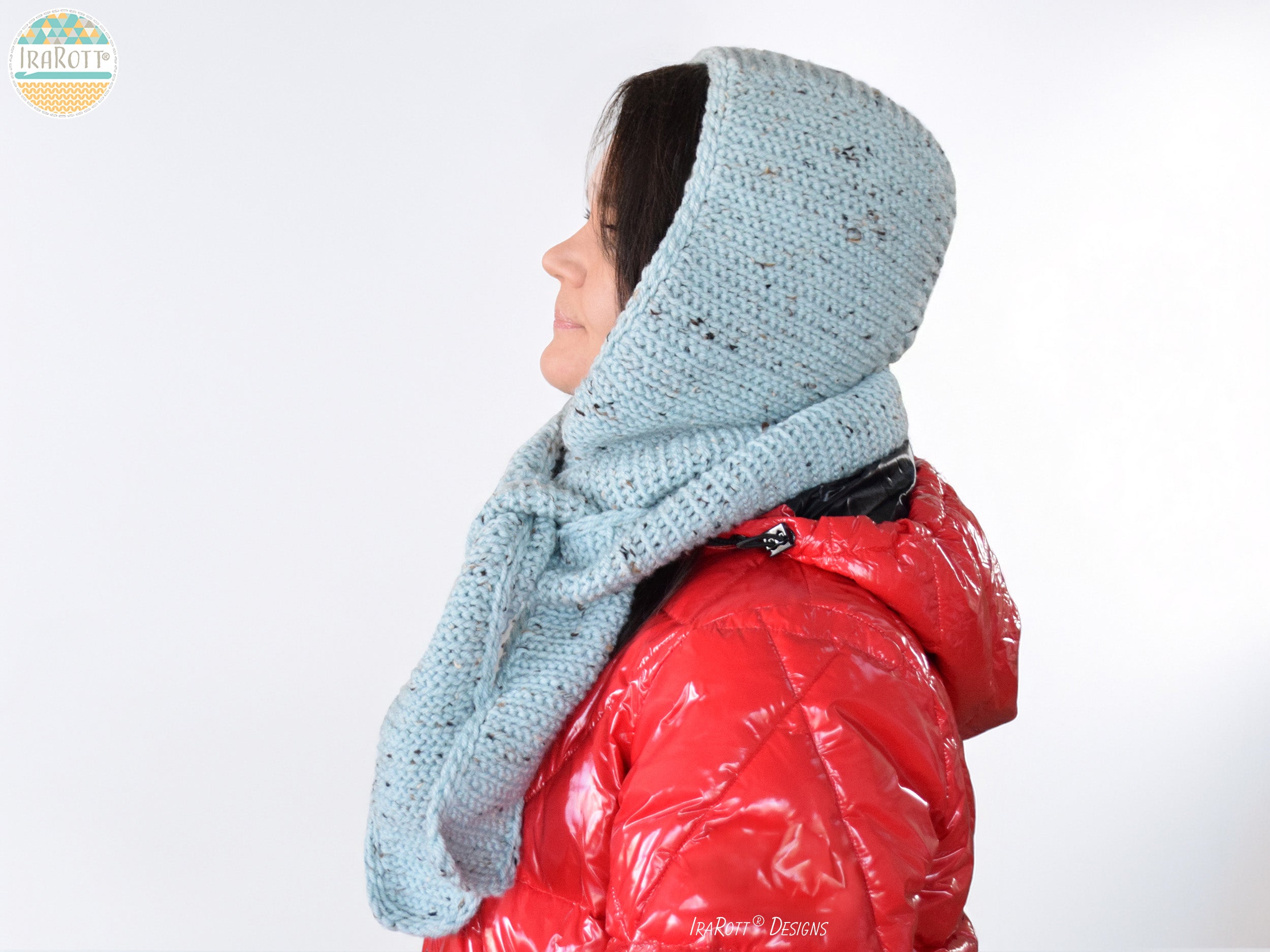 Garterline Hooded Scarf Crochet Pattern – IraRott Designs