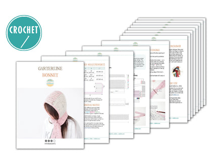 Garterline Bonnet Crochet Pattern