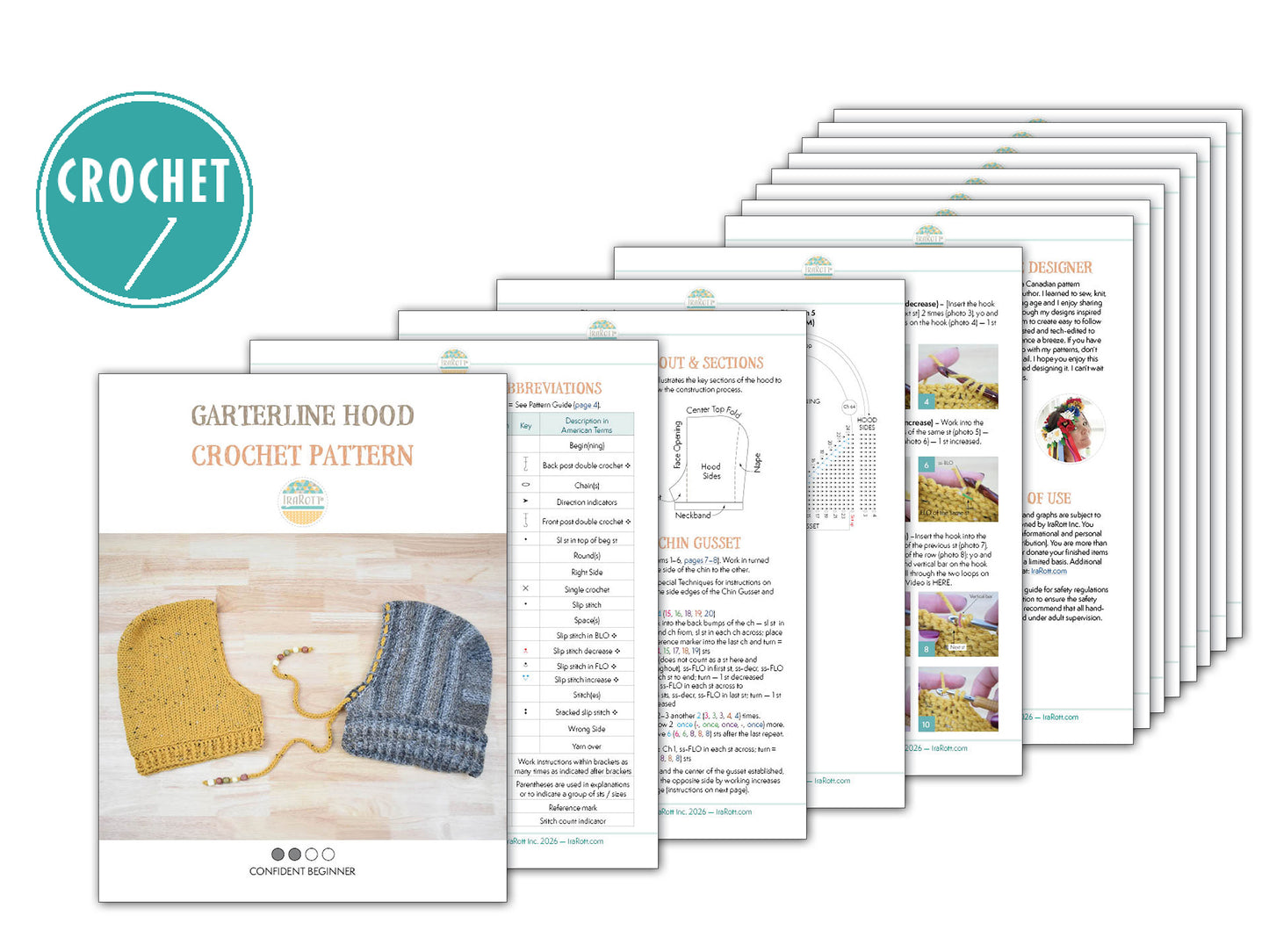 Garterline Hood Crochet Pattern