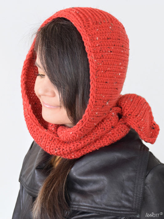 Garterline Hooded Scarf Crochet Pattern