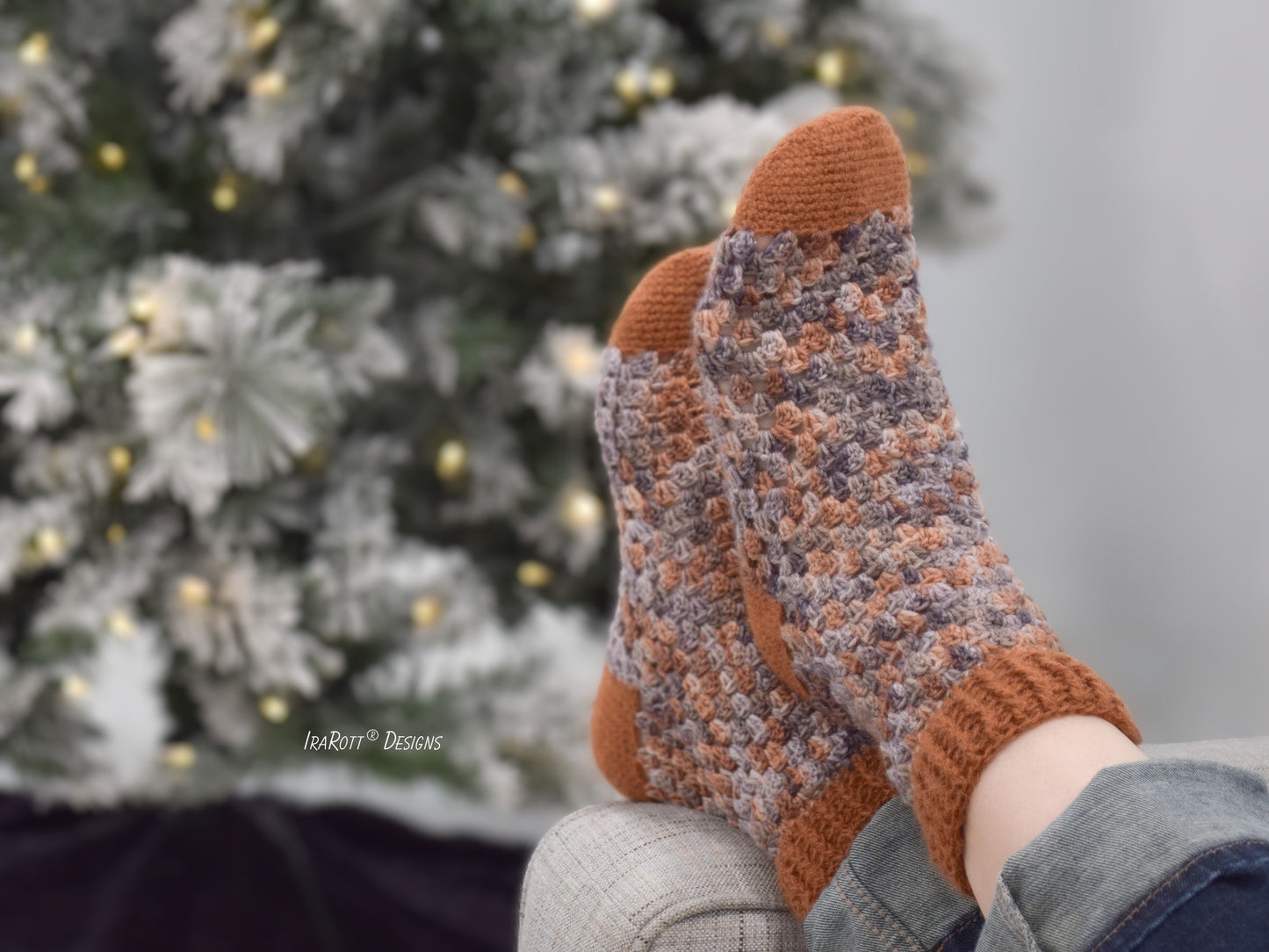 Granny Remix Socks Crochet Pattern