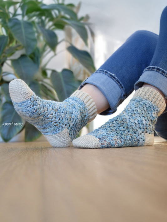 Granny Remix Socks Crochet Pattern