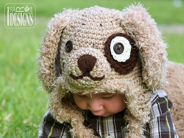 Grommet Puppy Dog Hat Crochet Pattern
