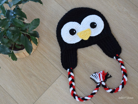 HANDMADE Crochet Penguin Hat (Preschool Size)