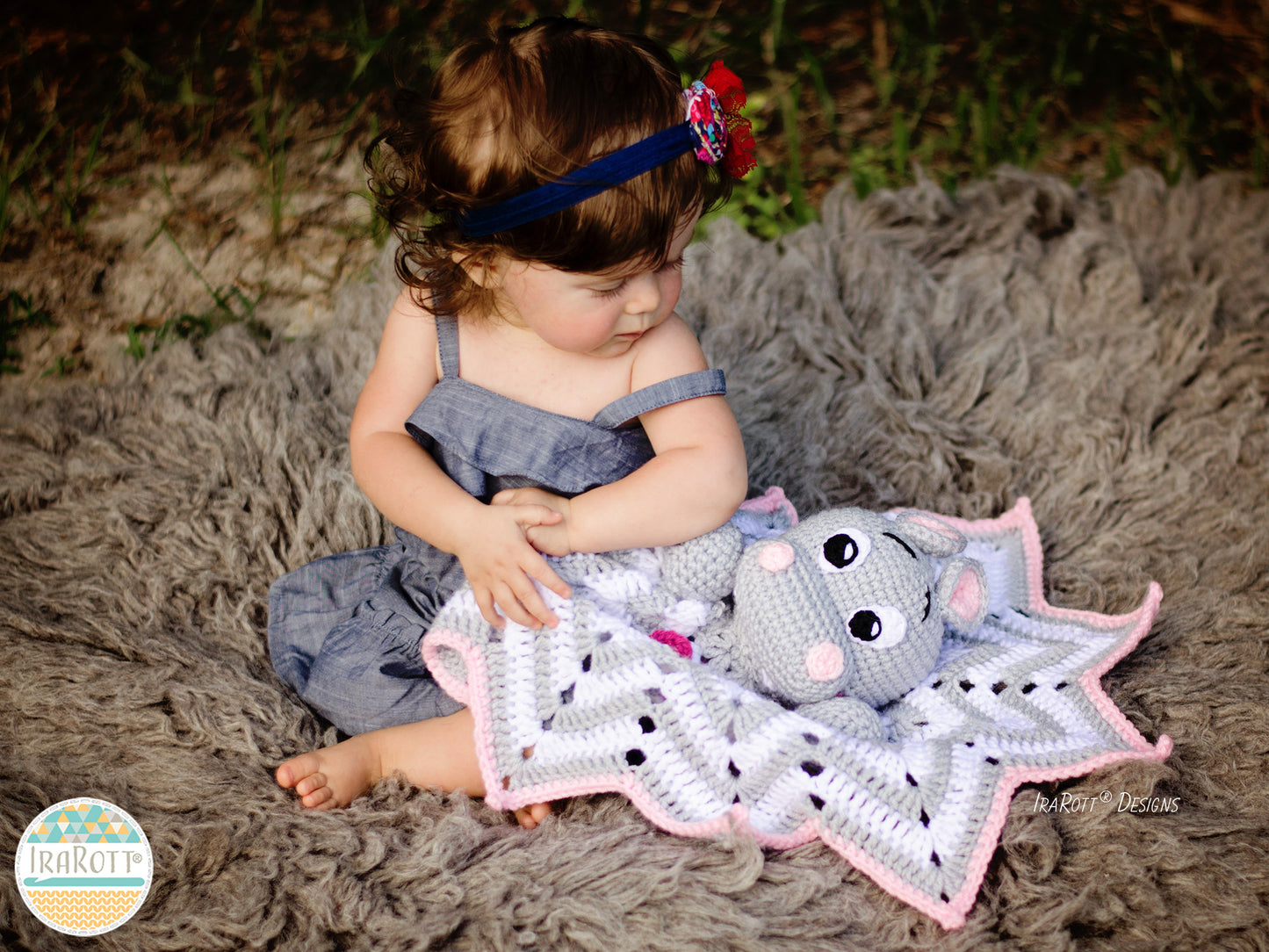 Happy Hippo the Hippopotamus Lovey Crochet Pattern