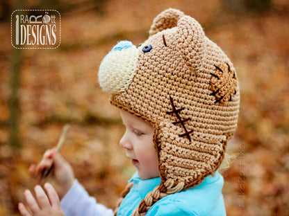 Classic Teddy Bear Hat Crochet Pattern