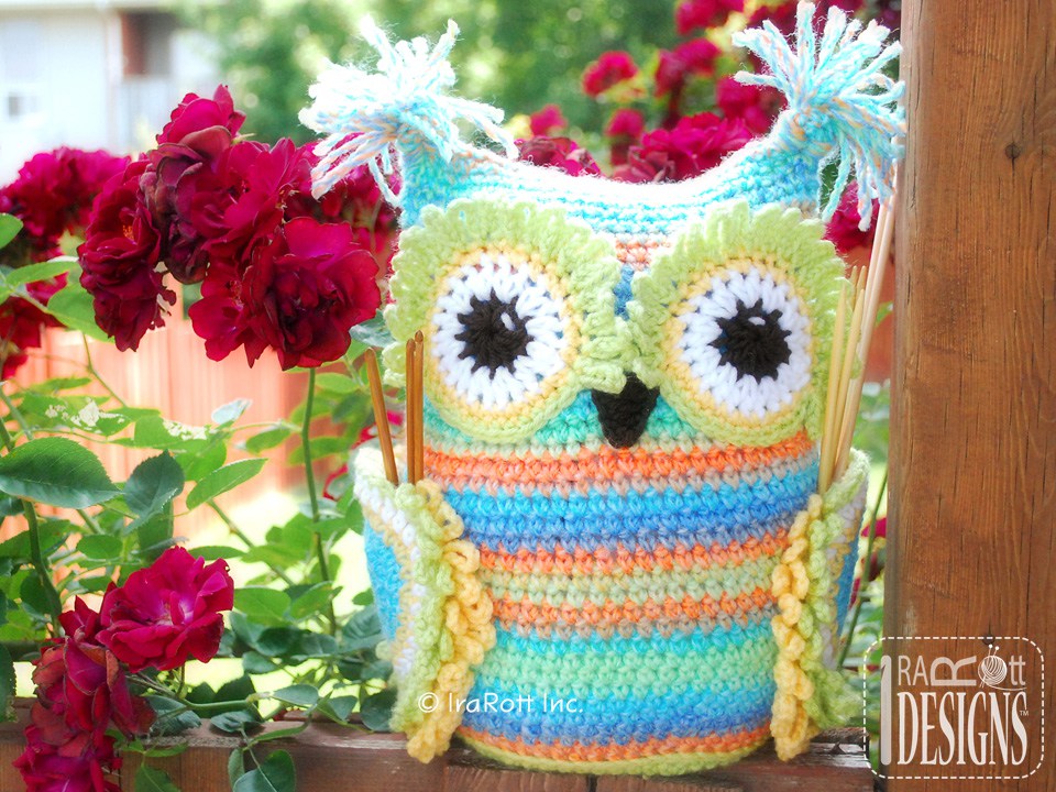 Hooty the Owl Buddy Amigurumi Pillow Crochet Pattern