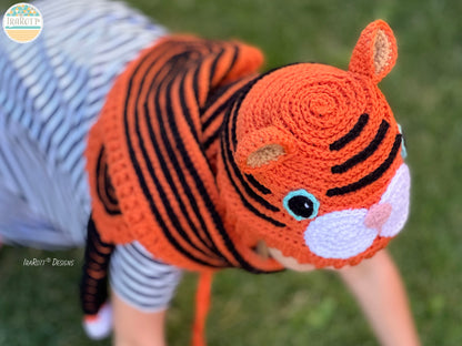 Hunter The Tiger Hat and Scarf Crochet Pattern
