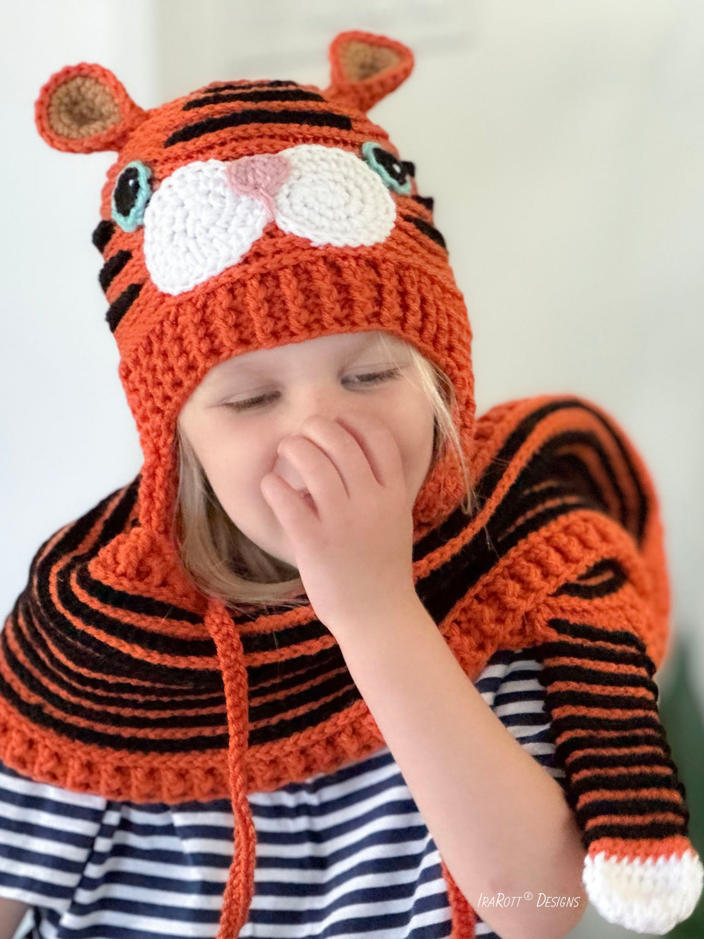 Hunter The Tiger Hat and Scarf Crochet Pattern