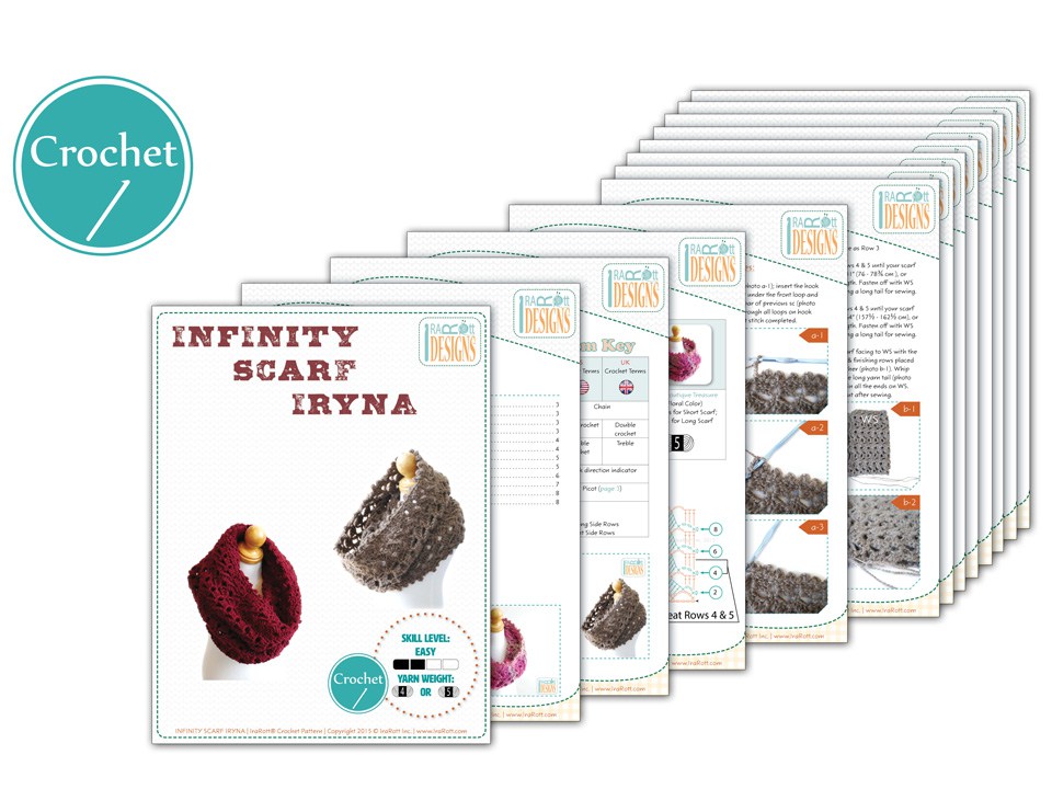 Infinity Scarf Iryna Crochet Pattern