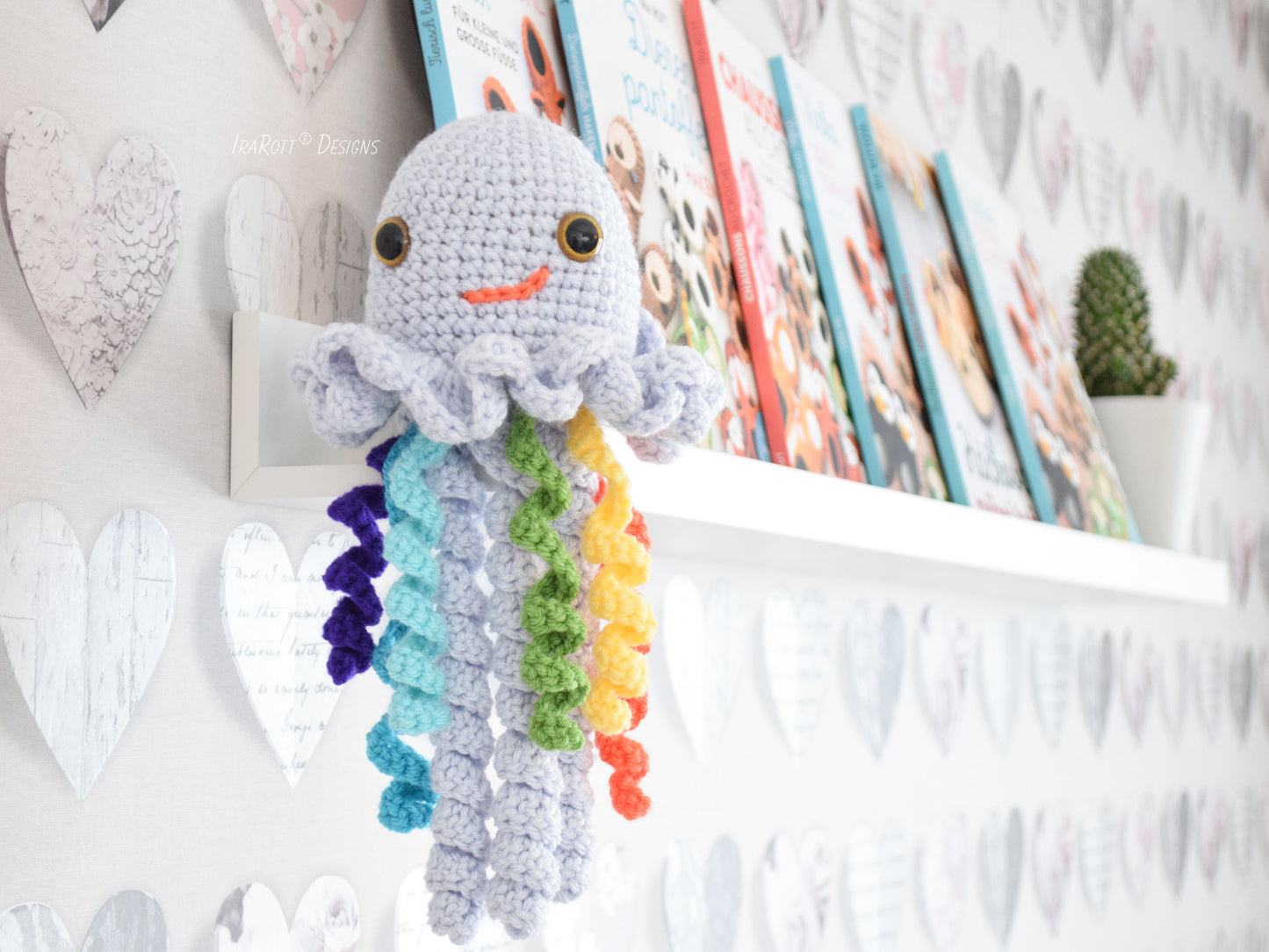 Peanut Butter the Jellyfish Monster Amigurumi Crochet Pattern