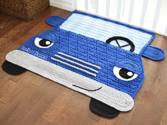 Jimmy The Hybrid Car Rug Crochet Pattern