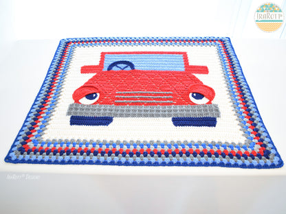 Jimmy The Hybrid Car Blanket Crochet Pattern
