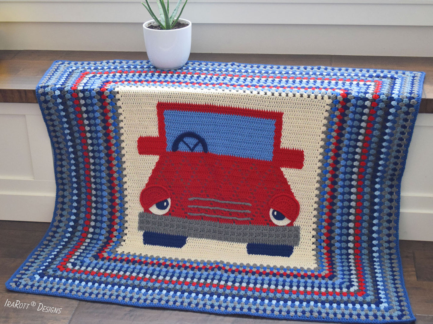 Jimmy The Hybrid Car Blanket Crochet Pattern