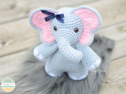 Josefina and Jeffery Chubby Little Elephants Amigurumi Crochet Pattern