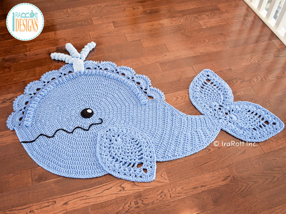 Joyce and Justin Whale Rug Crochet Pattern