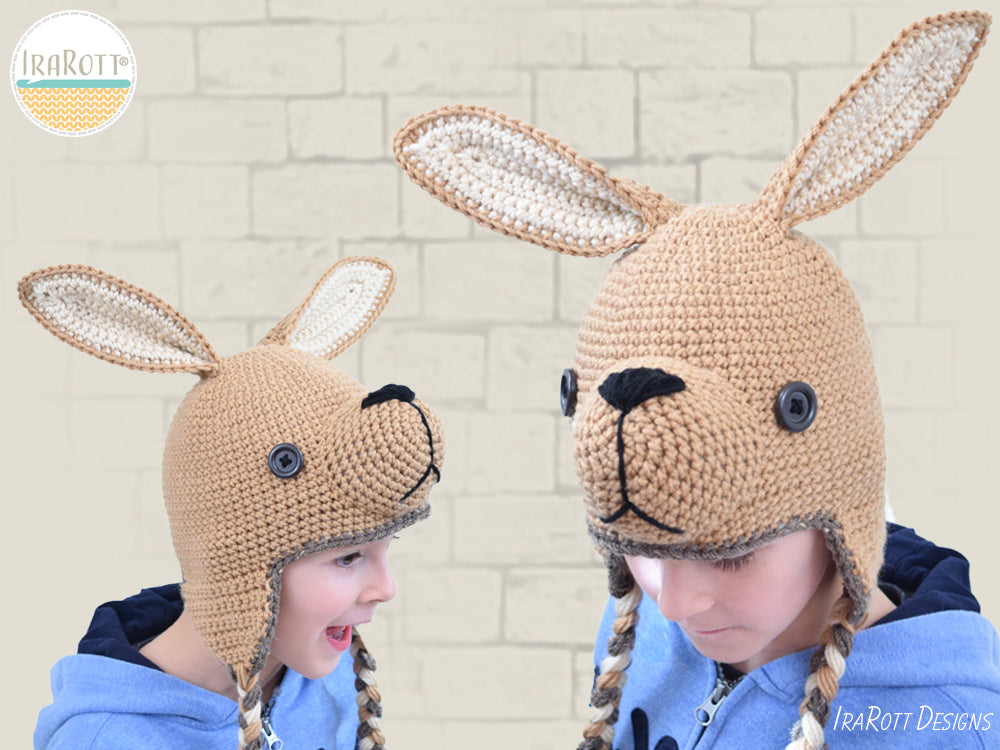 Kangaroo Joey Hat Crochet Pattern
