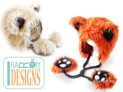 Furry Foxy Cat Bonnet Crochet Pattern