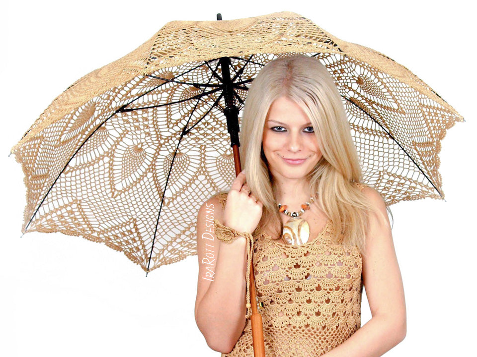 Pineapple Lace Parasol Crochet Pattern