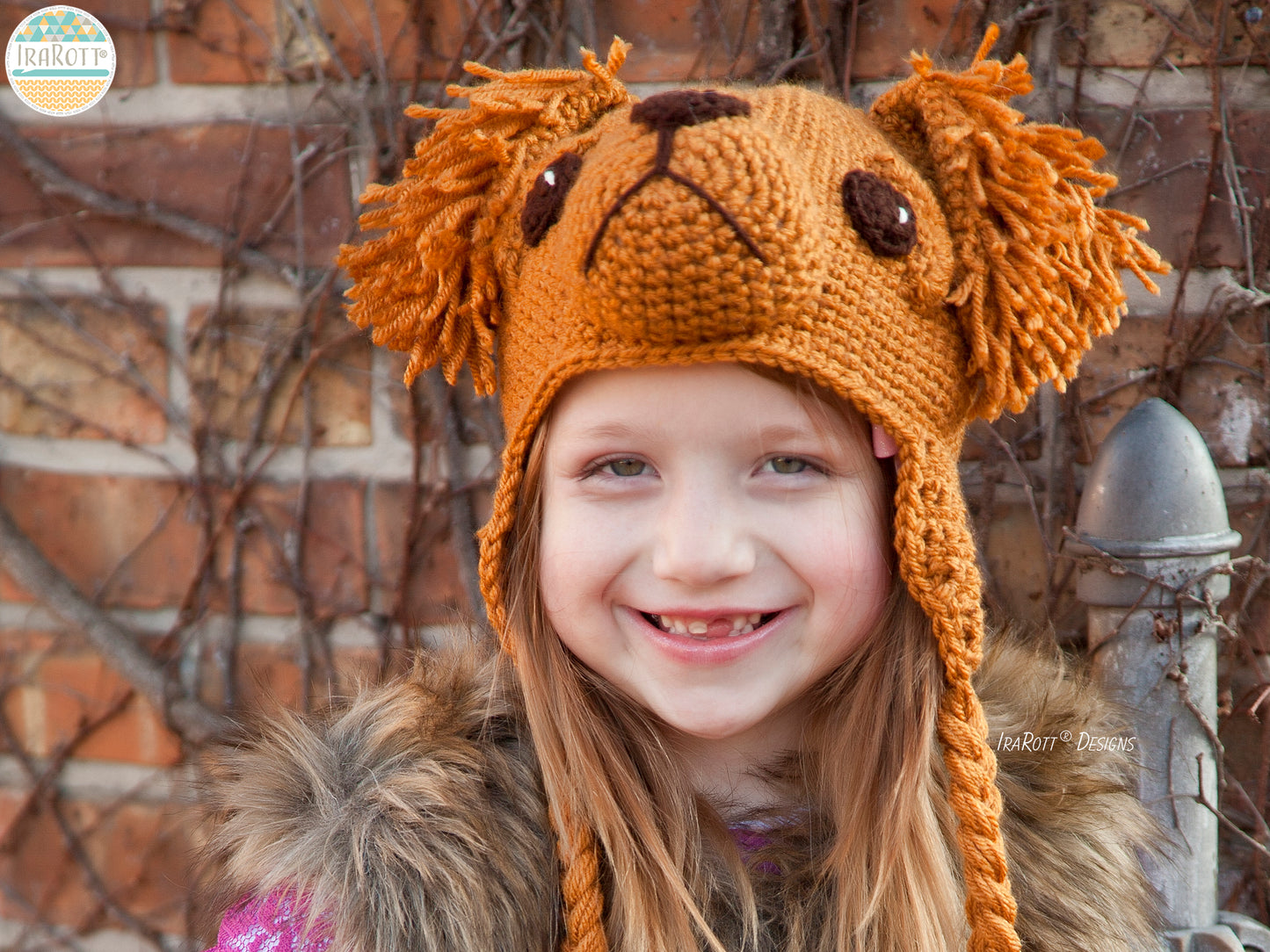 Leo The Labrador and Golden Retriever Hat Crochet Pattern