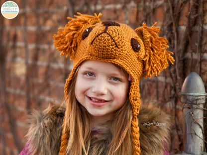 Leo The Labrador and Golden Retriever Hat Crochet Pattern