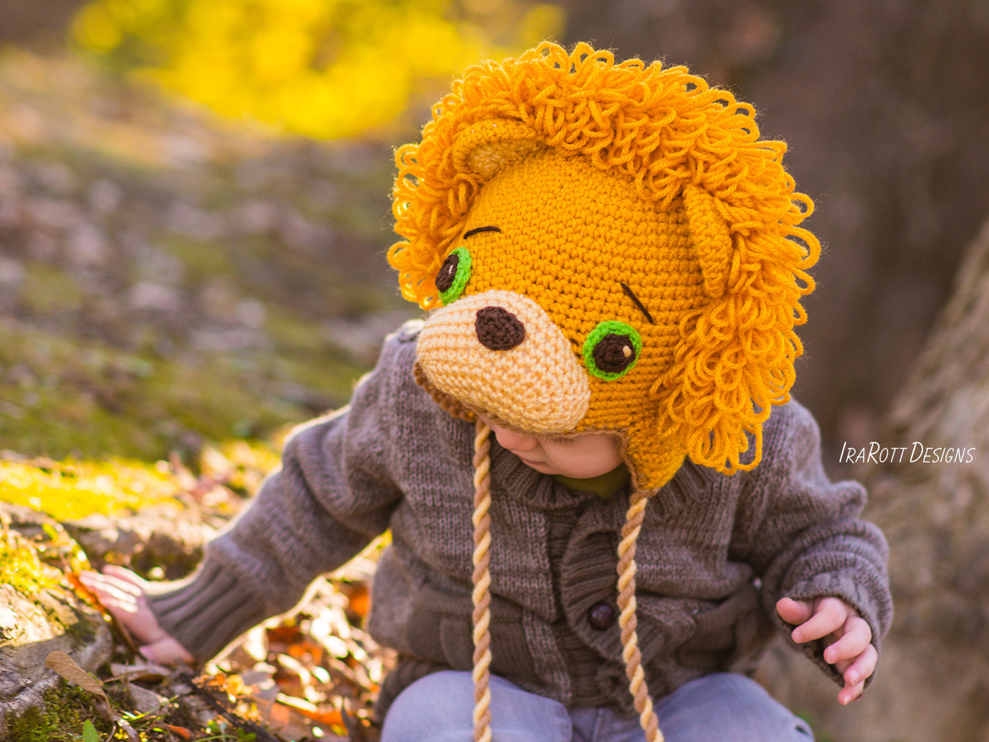 Lion Leonardo Hat with Tail Crochet Pattern