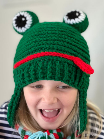 Lotus The Frog Hat Crochet Pattern