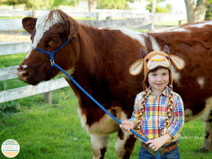 Luna the Moo Cow Hat Crochet Pattern