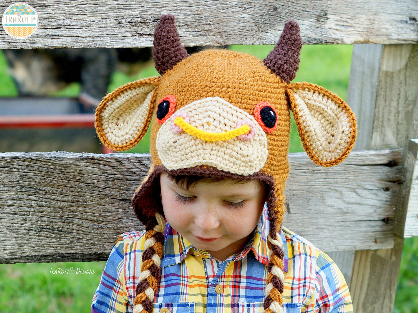 Luna the Moo Cow Hat Crochet Pattern