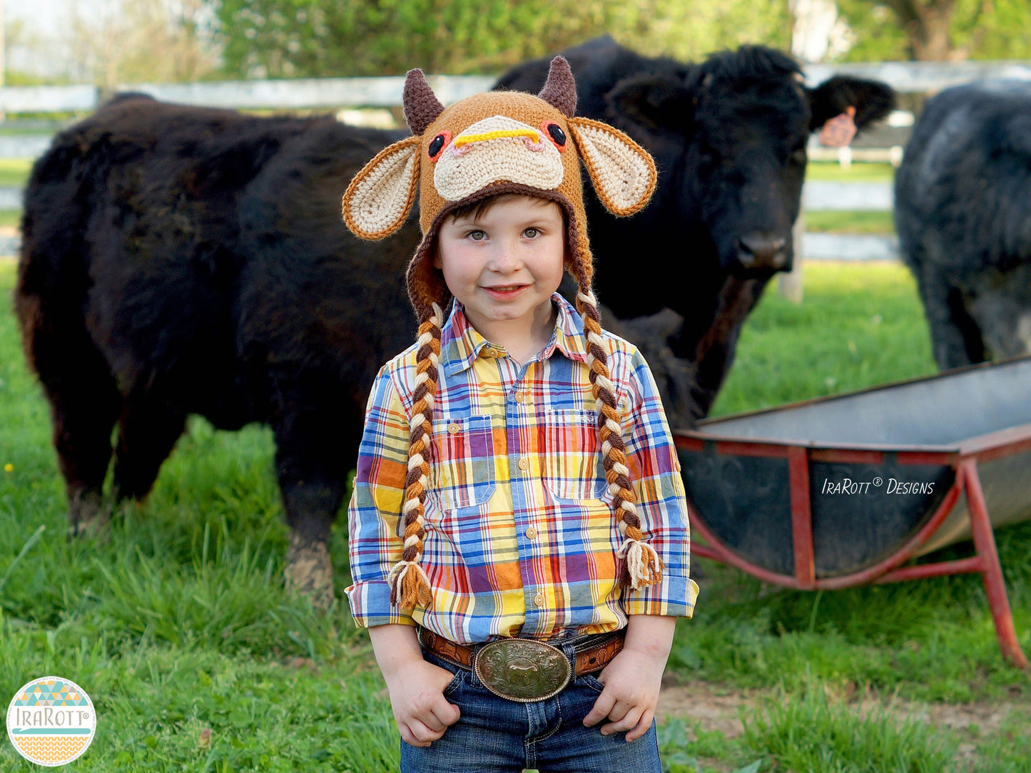 Luna the Moo Cow Hat Crochet Pattern