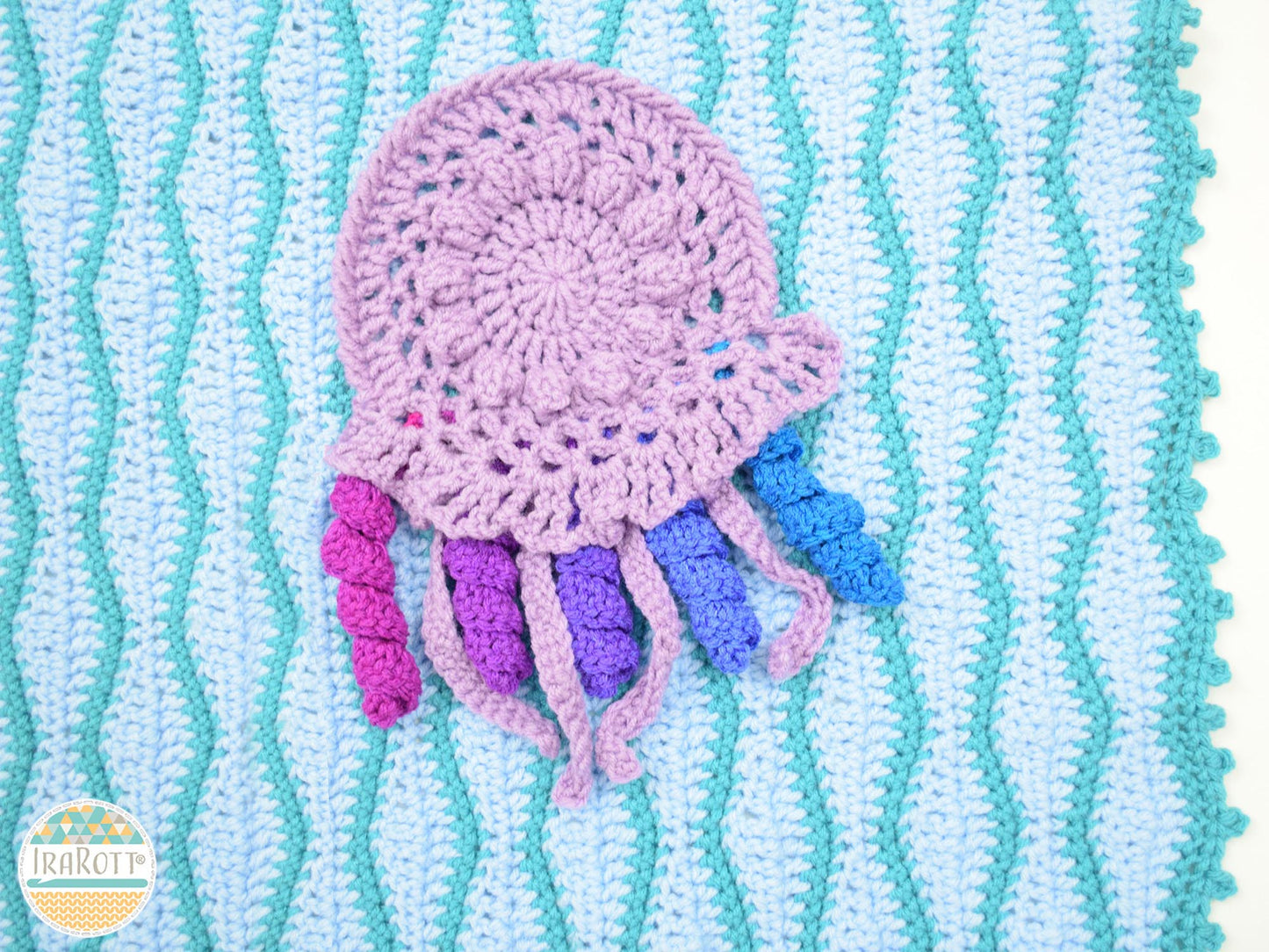 Mica the Mermaid and Jellyfish Blanket Crochet Pattern
