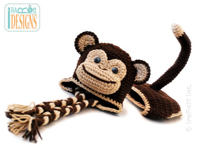 Chip the Chimpanzee Monkey Baby Set Crochet Pattern