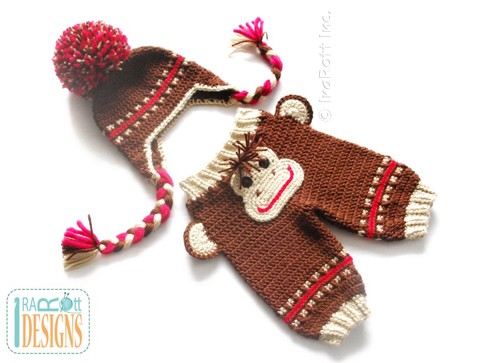 Silly Monkey Hat and Pants Crochet Pattern