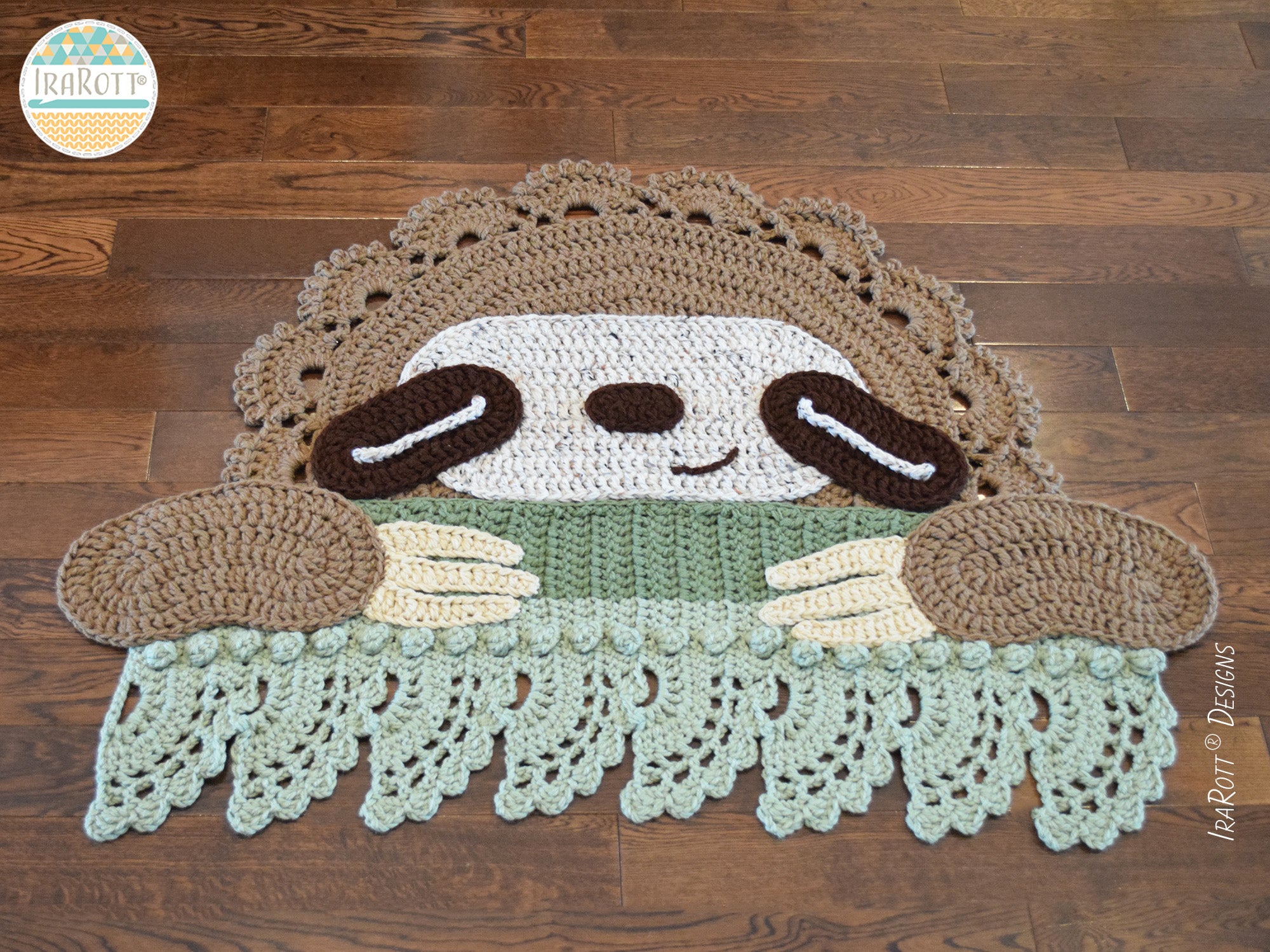Sloth Area Rug Crochet Pattern – IraRott Designs