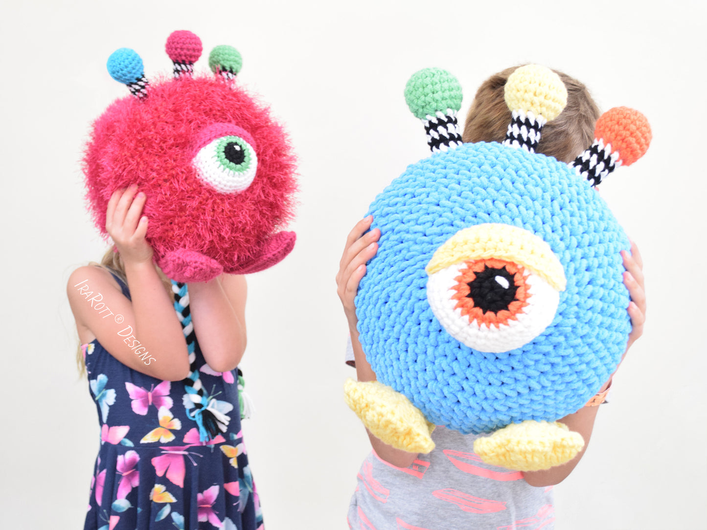 Neon The Gumball Monster Toy Pillow Crochet Pattern