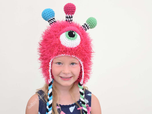Neon The Gumball Monster Hat Crochet Pattern