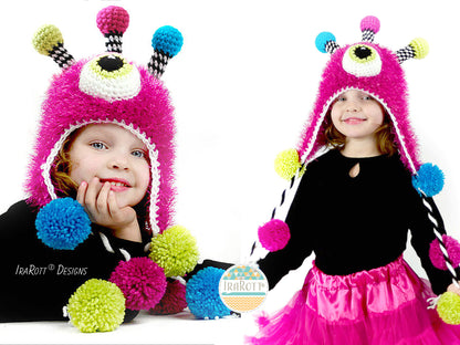 Neon The Gumball Monster Hat Crochet Pattern