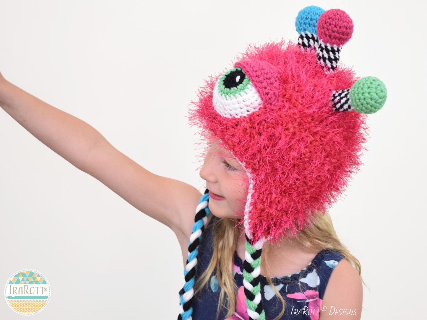 Neon The Gumball Monster Hat Crochet Pattern