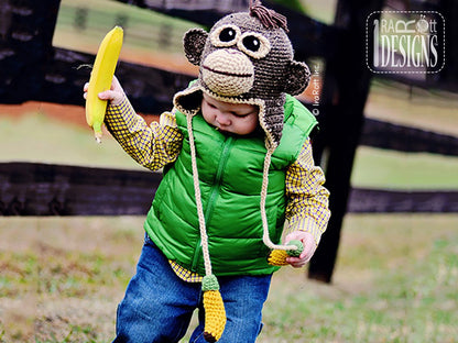 Abe the Orangutan Ape Hat Crochet Pattern