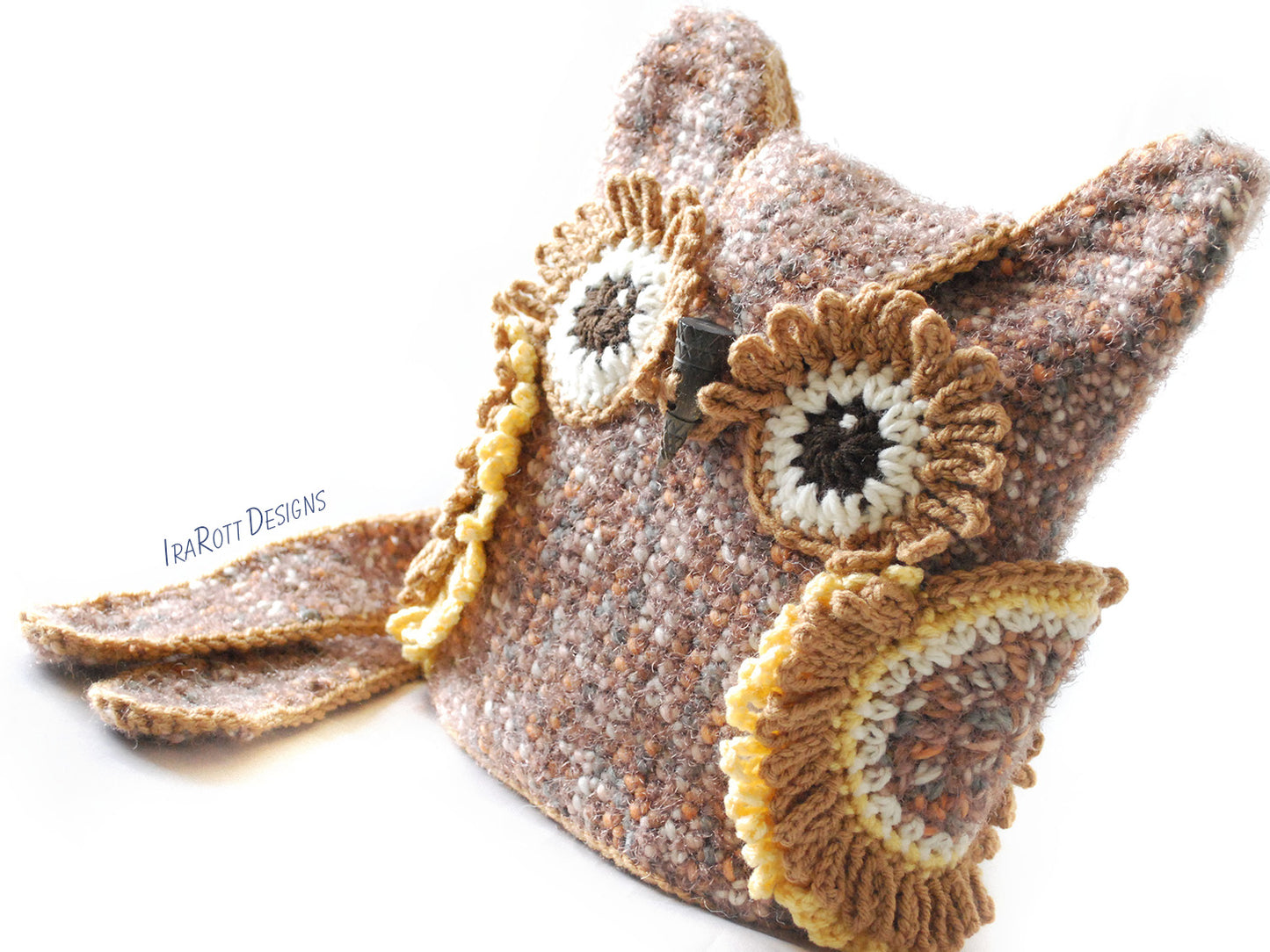 Hooty the Owl Buddy Bag Crochet Pattern