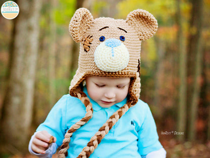Patches The Timeless Teddy Bear Hat Crochet Pattern