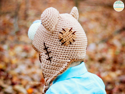 Patches The Timeless Teddy Bear Hat Crochet Pattern