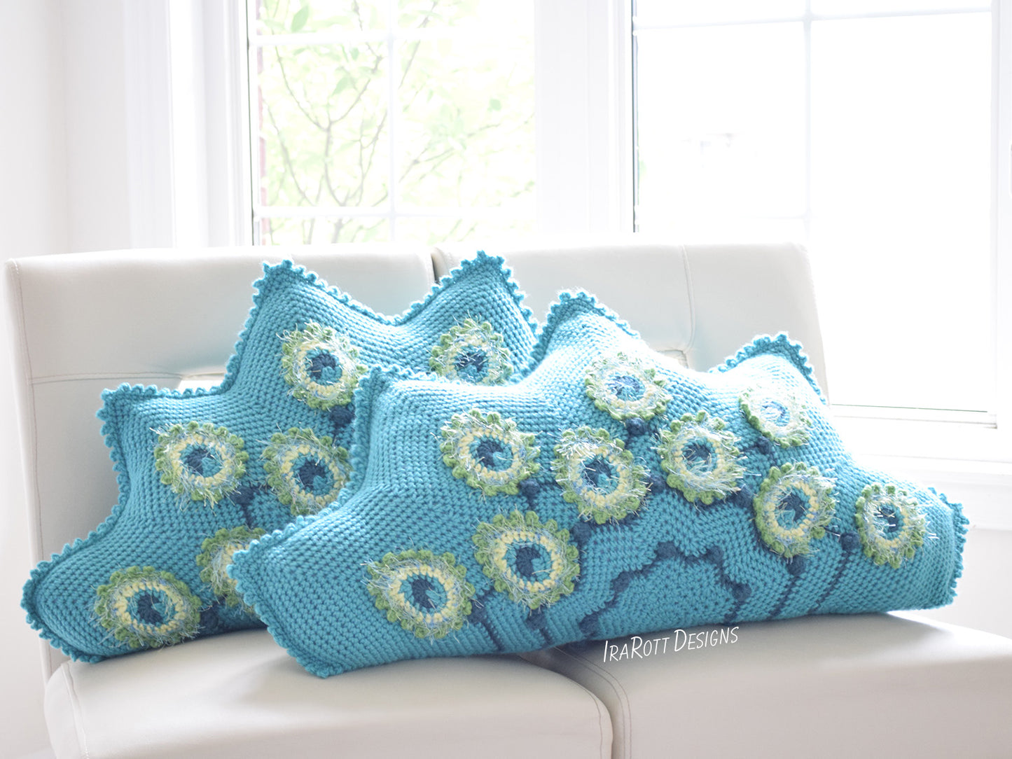 Pavo the Peacock Pillow Crochet Pattern