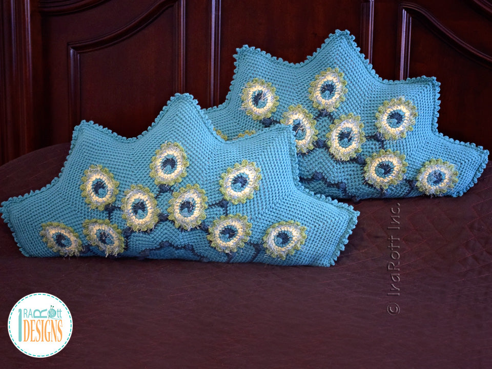 Pavo the Peacock Pillow Crochet Pattern