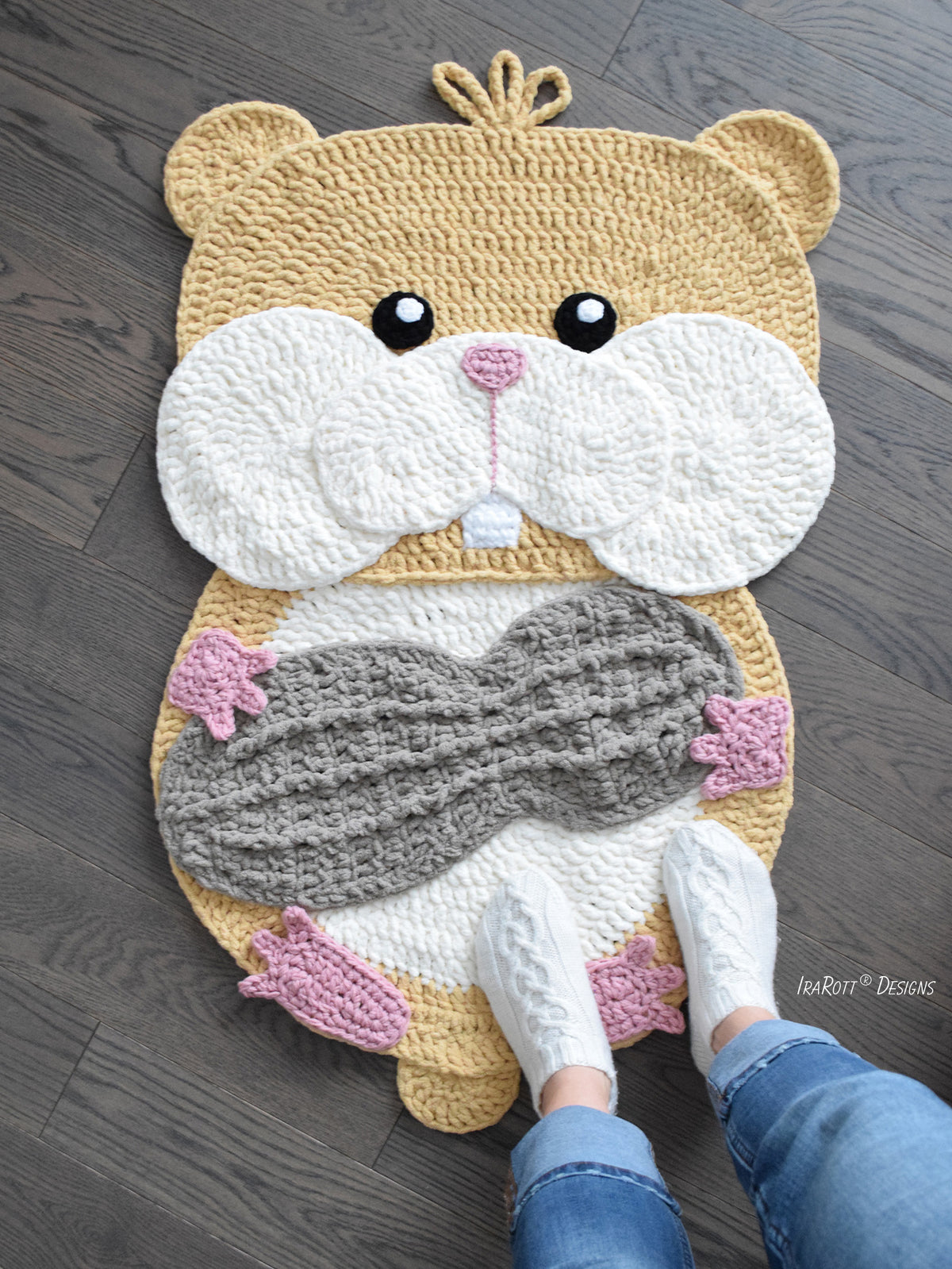 Hamster Rug Peanut The Hamster Rug Crochet Pattern – IraRott Designs