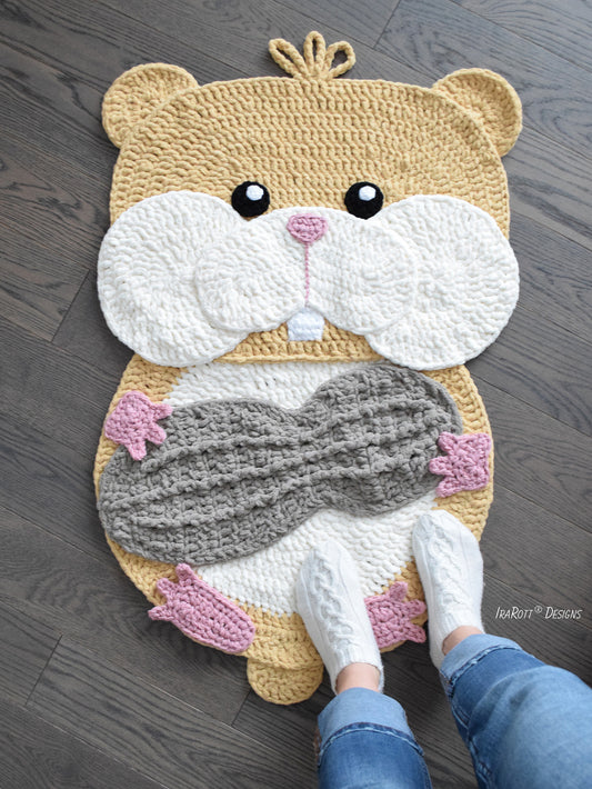 Peanut The Hamster Rug Crochet Pattern