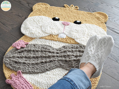 Peanut The Hamster Rug Crochet Pattern