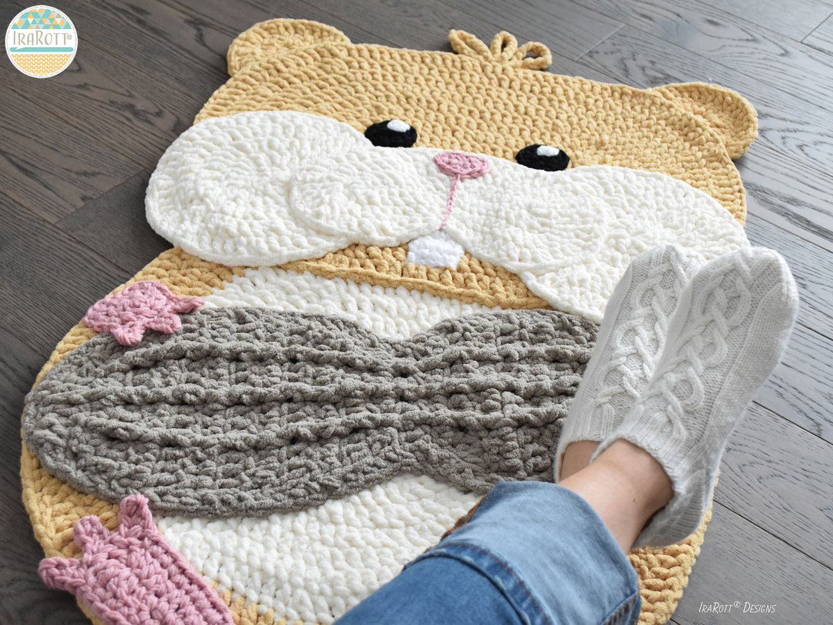 Peanut The Hamster Rug Crochet Pattern – IraRott Designs