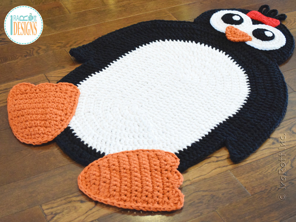 Penguin Animal Rug Crochet Pattern